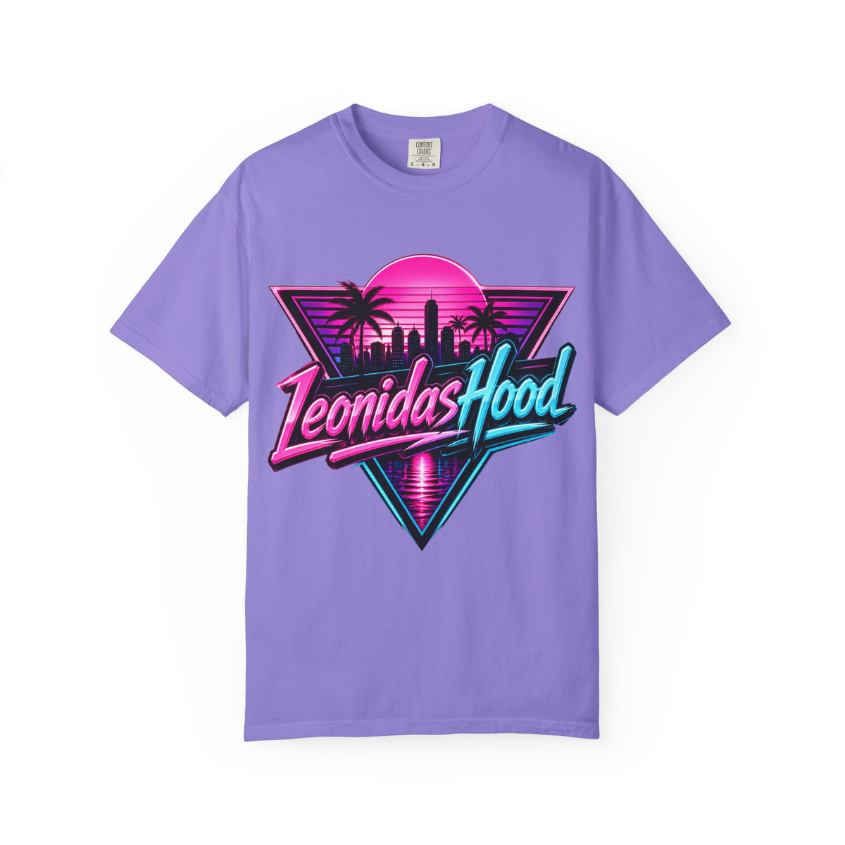 LeonidasHood - Vice Neon Crest Tee