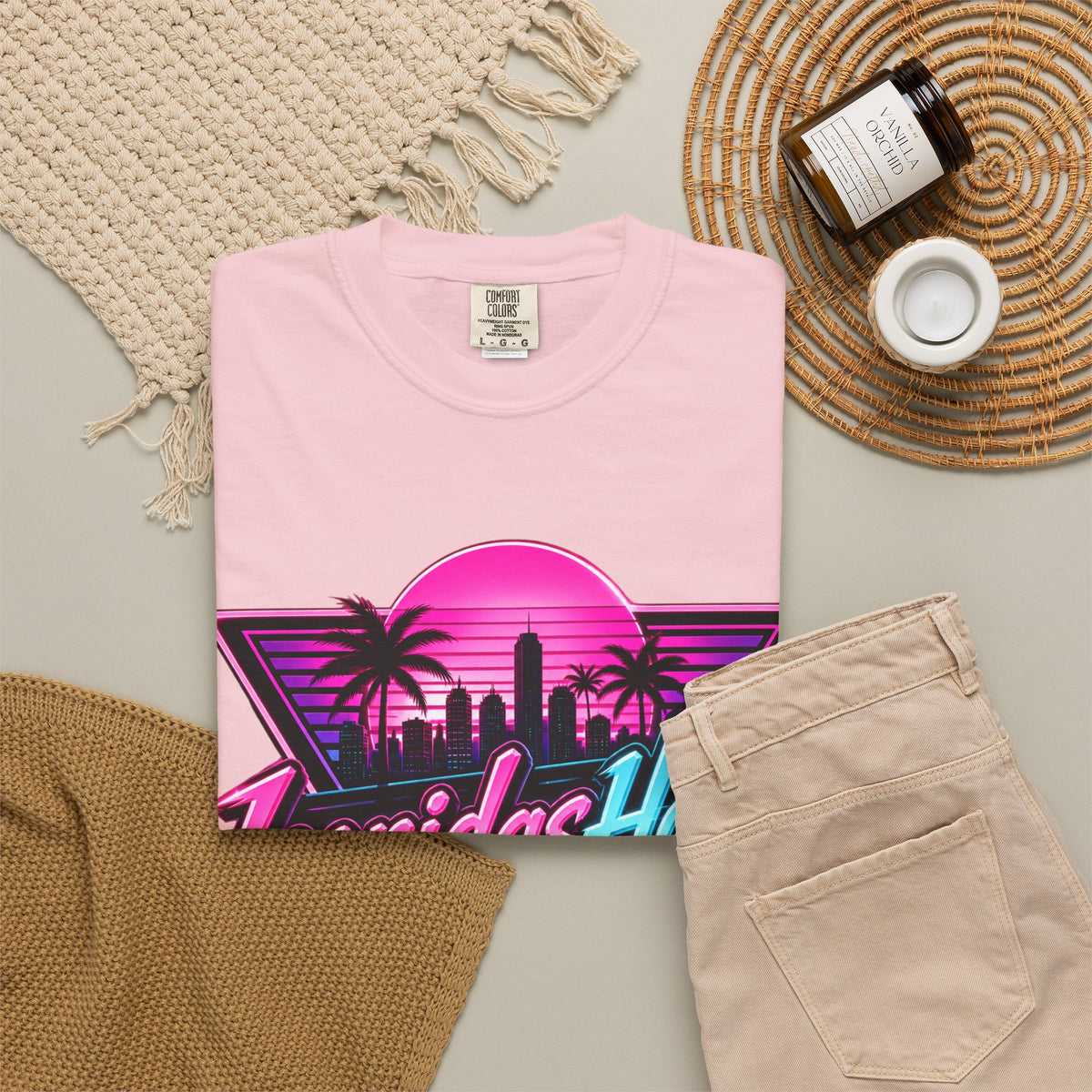 LeonidasHood - Vice Neon Crest Tee