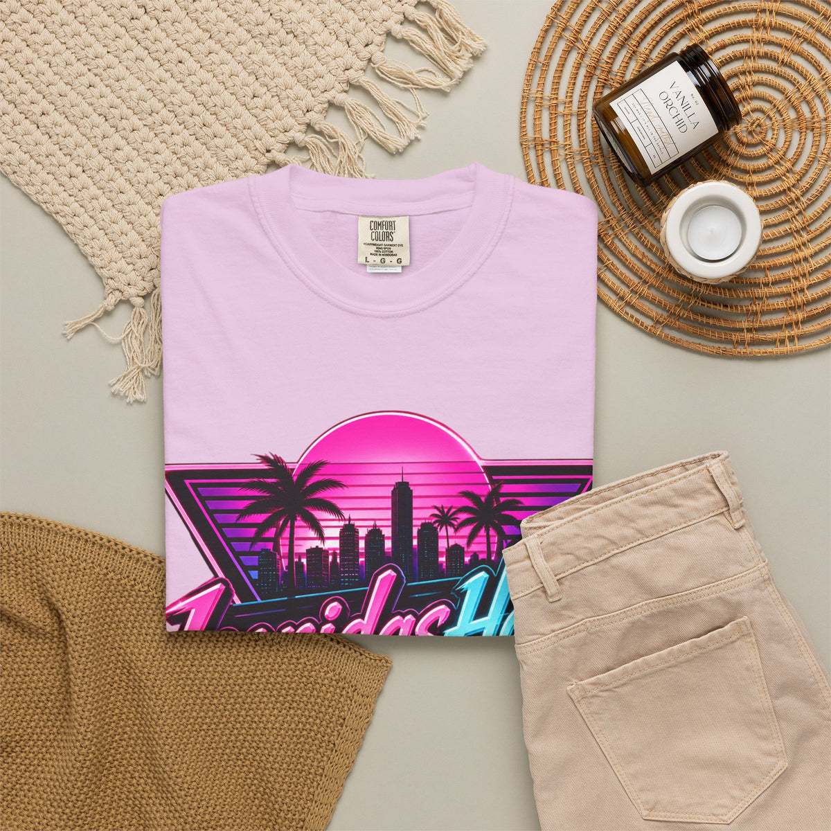 LeonidasHood - Vice Neon Crest Tee