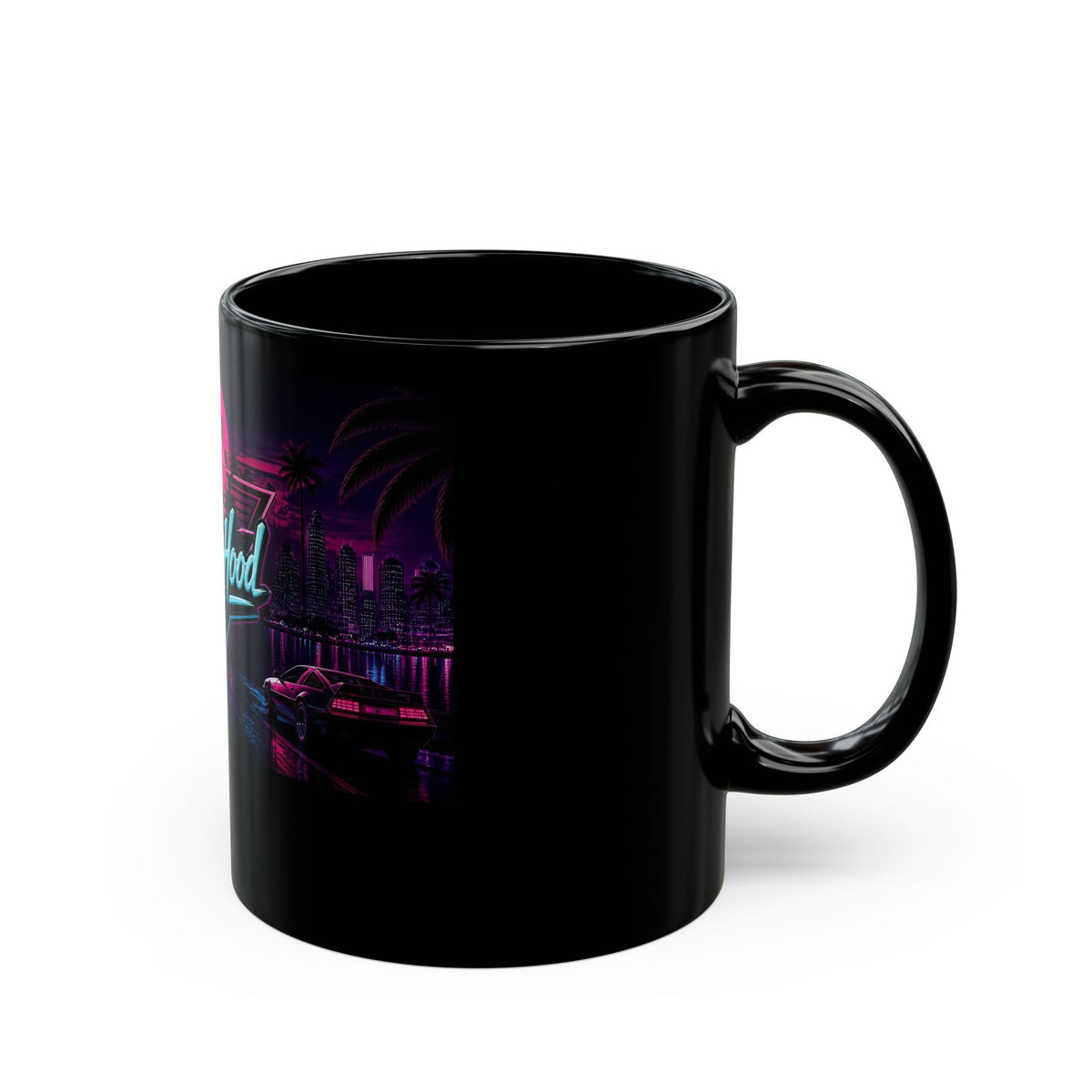 LeonidasHood - Synthwave Ceramic Mug