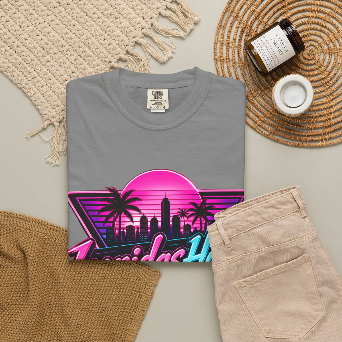LeonidasHood - Vice Neon Crest Tee