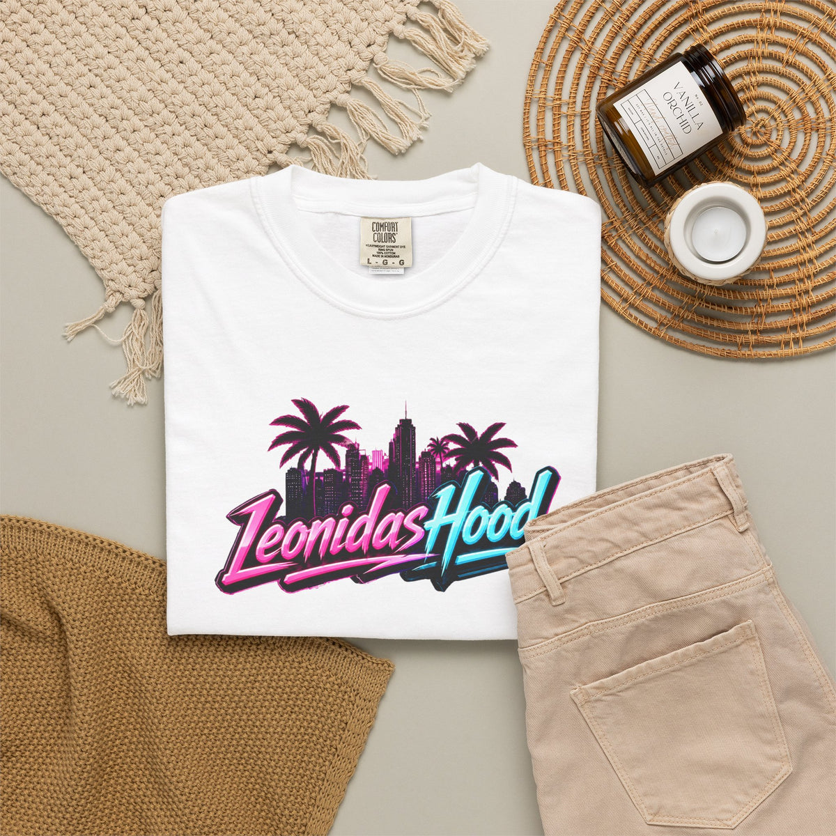 LeonidasHood - Vice City Skyline Tee