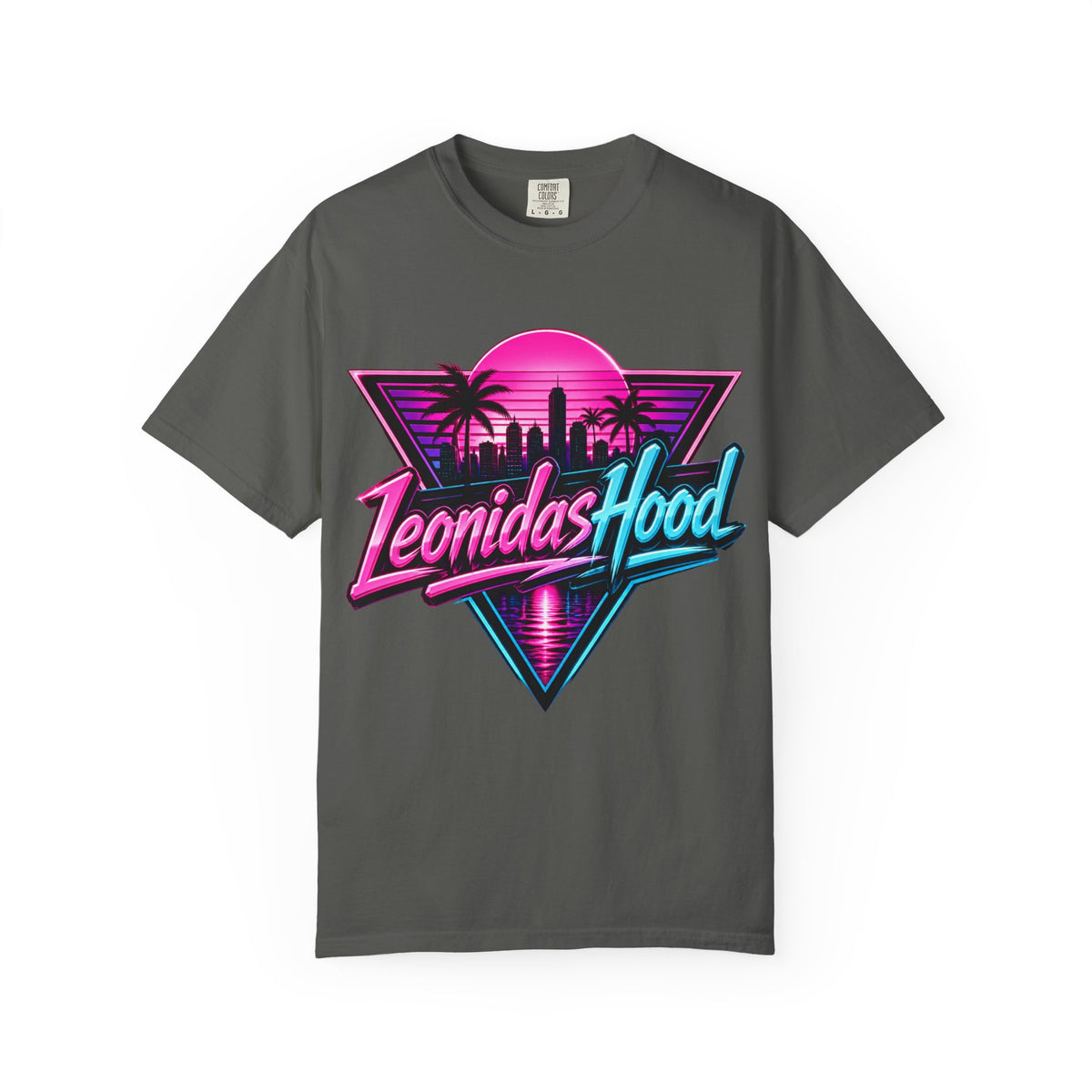 LeonidasHood - Vice Neon Crest Tee