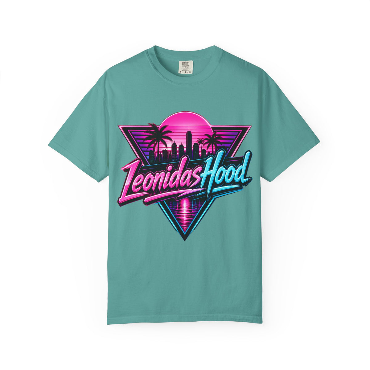 LeonidasHood - Vice Neon Crest Tee