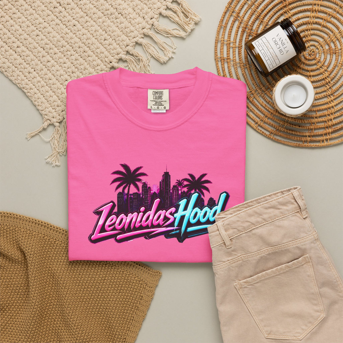 LeonidasHood - Vice City Skyline Tee