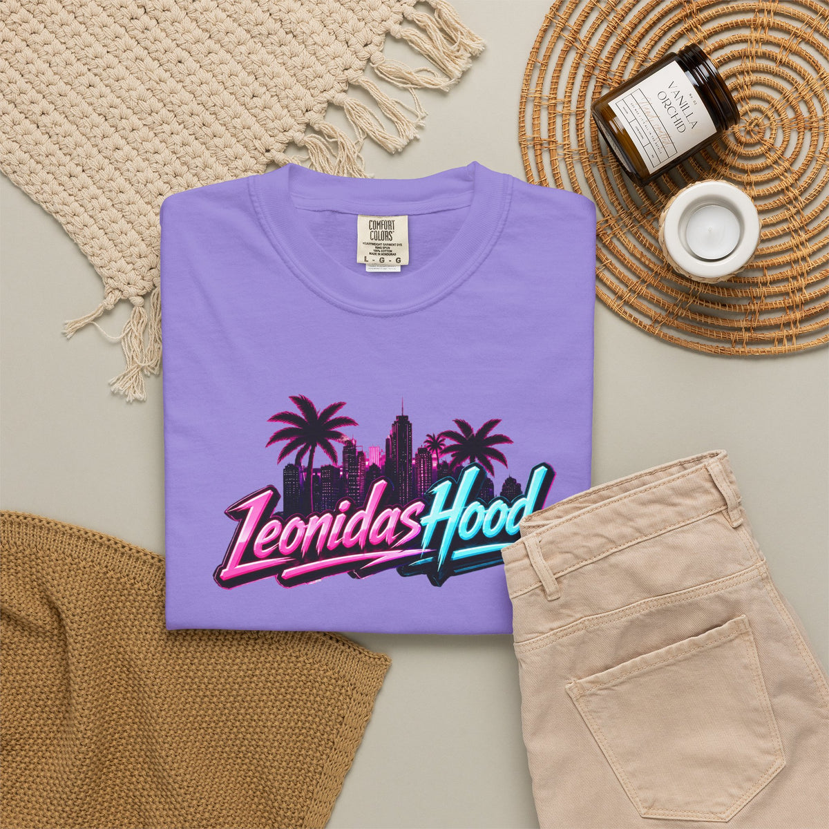 LeonidasHood - Vice City Skyline Tee
