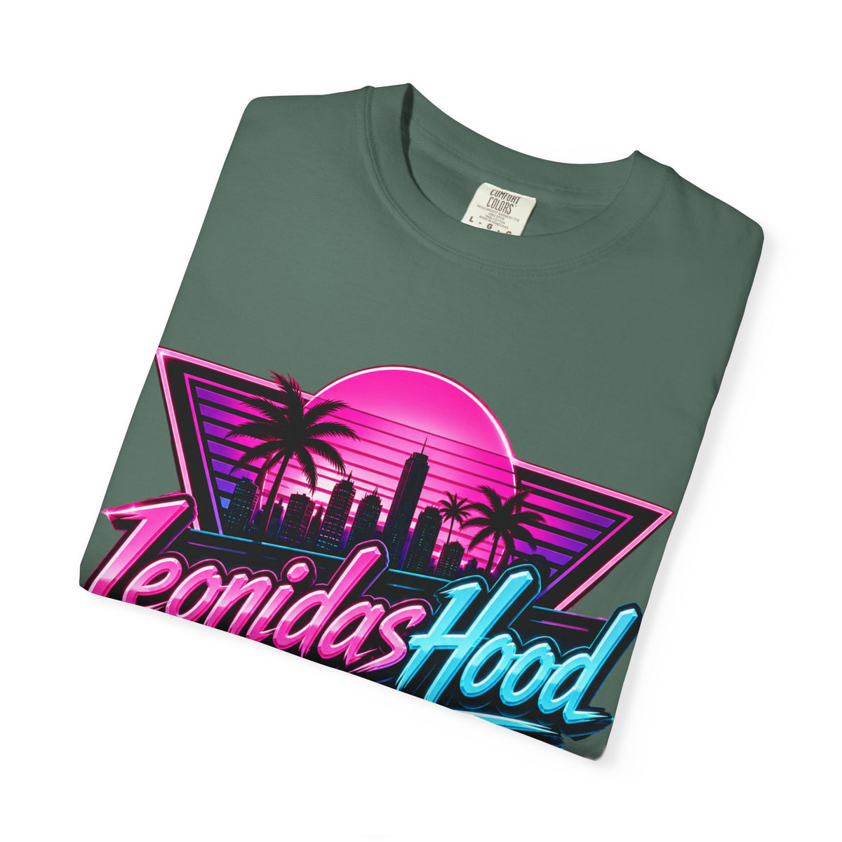 LeonidasHood - Vice Neon Crest Tee