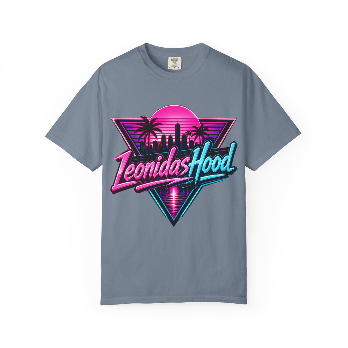 LeonidasHood - Vice Neon Crest Tee