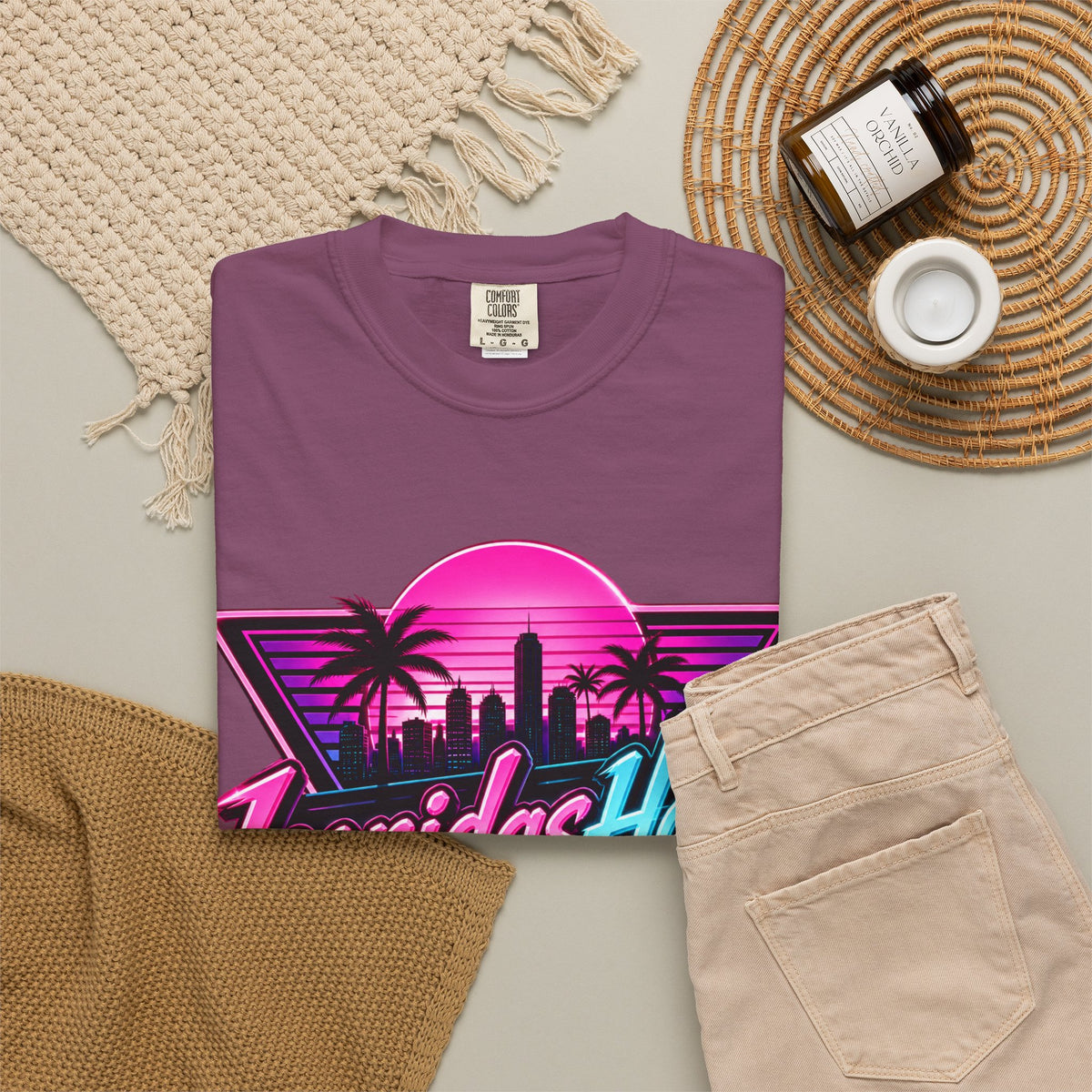 LeonidasHood - Vice Neon Crest Tee