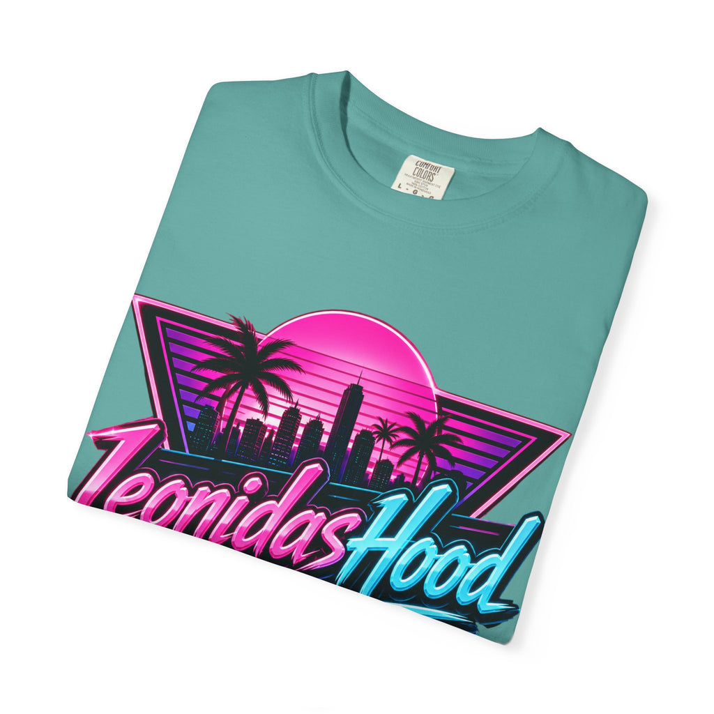 LeonidasHood - Vice Neon Crest Tee