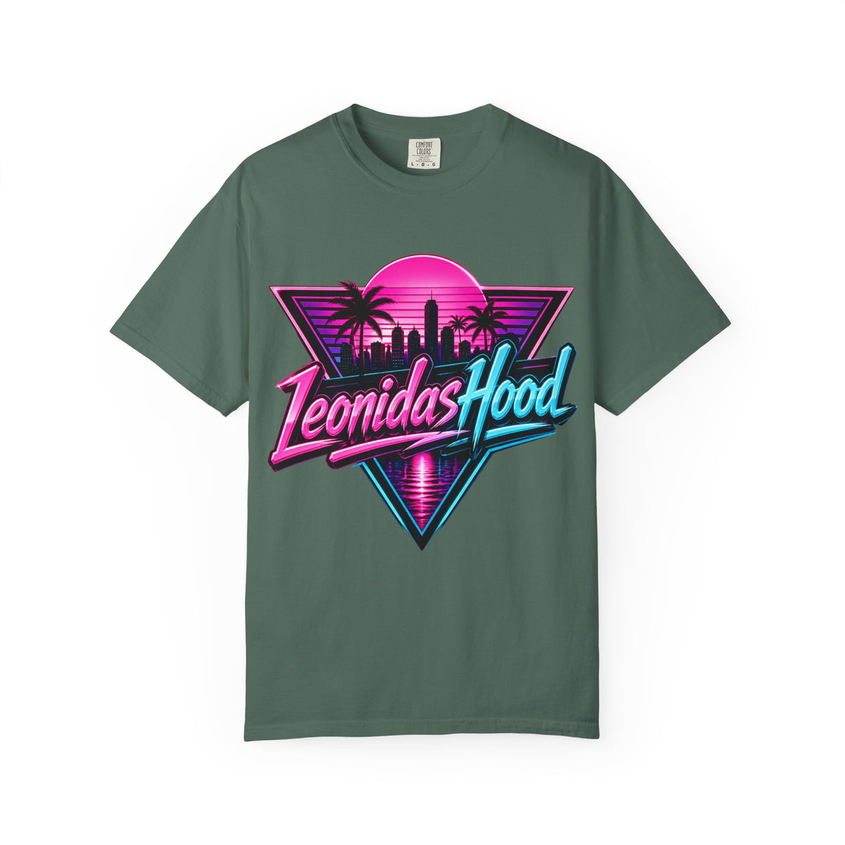 LeonidasHood - Vice Neon Crest Tee